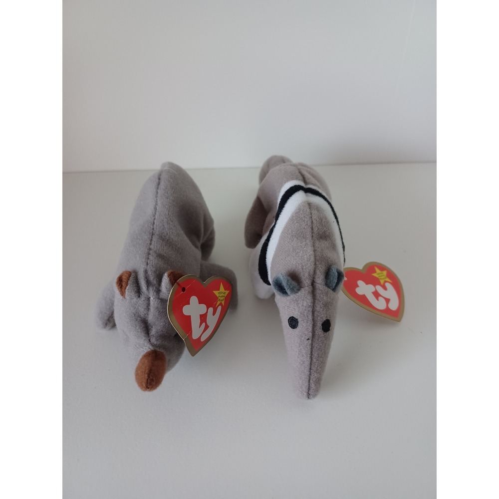 Vintage Antsy And Spike Ty Teenie Beanie Babies McDonald's Happy Meal Toys